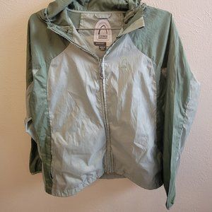 Sierra Designs green light wind/rain outdoor zip-up jacket